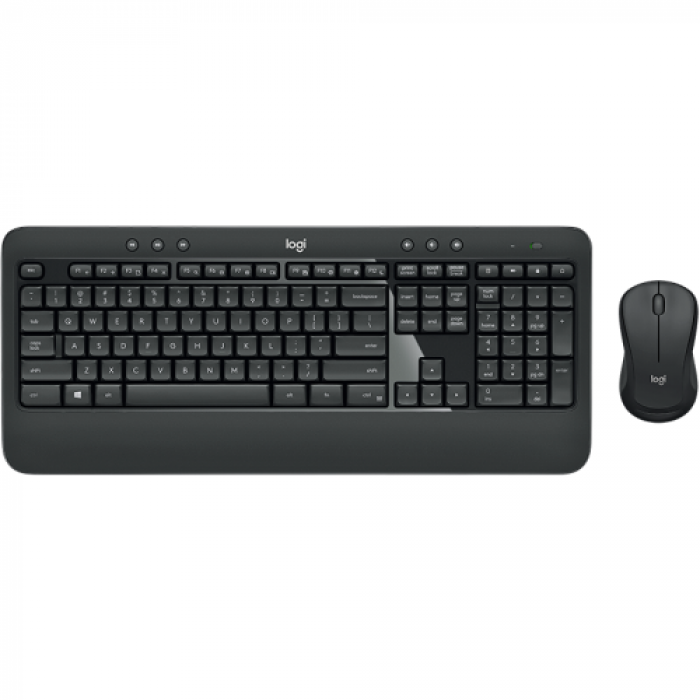 Kit Wireless Logitech - Tastatura MK540, USB, Layout UK, Black + Mouse Optic M310, USB, Black