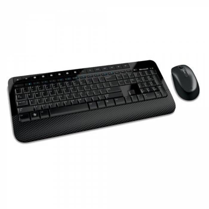 Kit Wireless Microsoft Desktop Media 2000 - Tastatura, USB, Black + Mouse BlueTrack, USB, Black