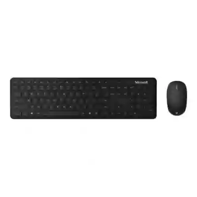 Kit Wireless Tastatura Microsoft, Bluetooth, Black + Mouse Microsoft, Bluetooth, Black