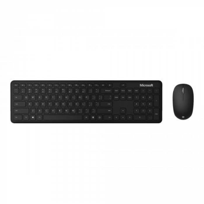 Kit Wireless Tastatura Microsoft, Bluetooth, Black + Mouse Microsoft, Bluetooth, Black