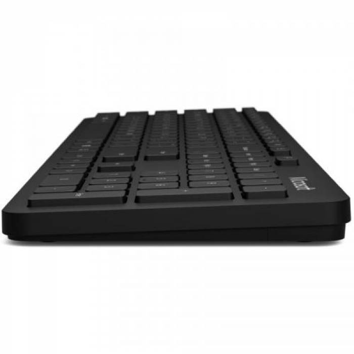 Kit Wireless Tastatura Microsoft QHG-00021, Bluetooth, Black + Mouse optic, Bluetooth, Black