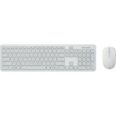 Kit wireless Tastatura Microsoft, USB, Black + Mouse optic, USB, Glacier