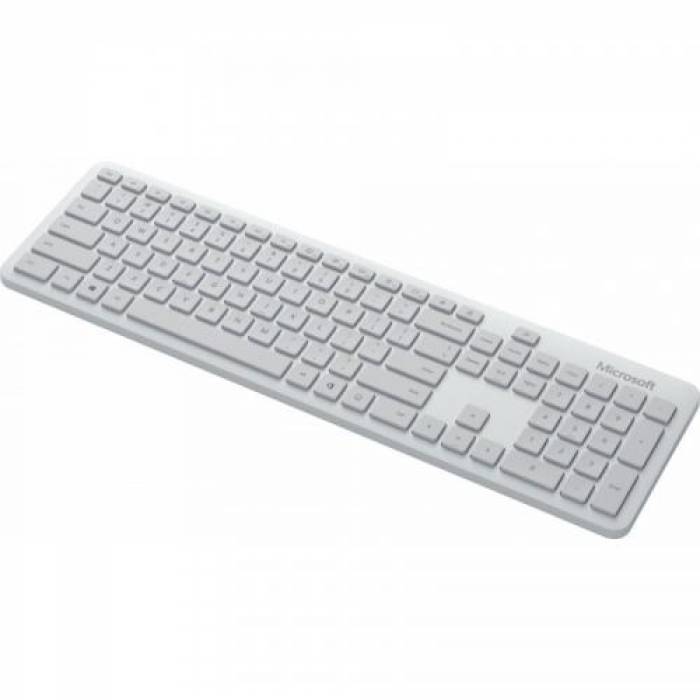 Kit wireless Tastatura Microsoft, USB, Black + Mouse optic, USB, Glacier