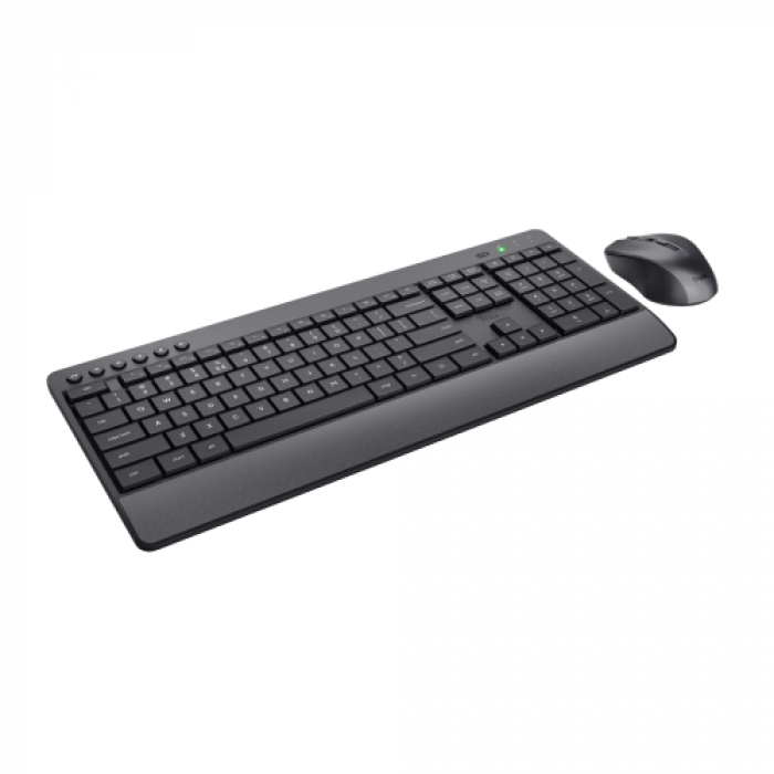 Kit Wireless Trust Trezo - Tastatura, USB, Black + Mouse Optic, USB, Black