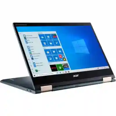 Laptop 2-in-1 Acer Spin 7 SP714-61NA, Qualcomm Snapdragon SC8180XP, 14inch, DDR4 8GB, Nand Flash 256GB, Adreno 685 Graphics, Windows 10 Pro, Blue