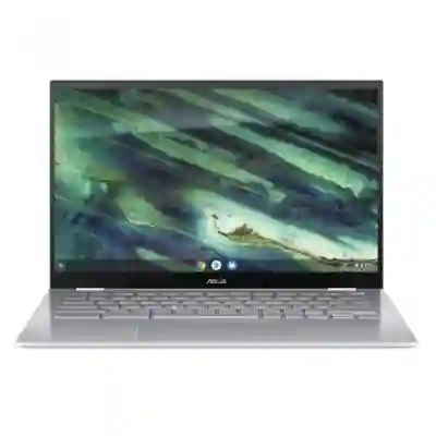Laptop 2-in-1 Asus ChromeBook Flip C436FA-E10511, Intel Core i5-10210U, 14inch Touch, RAM 8GB, SSD 128GB, Intel UHD Graphics, Chrome OS, Silver