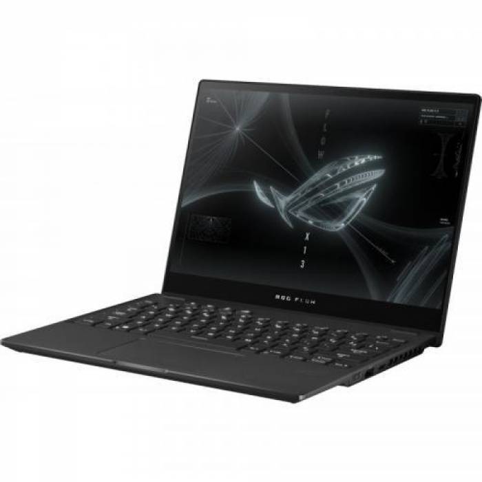 Laptop 2-in-1 ASUS ROG Flow X13 GV301RE-LI100W, AMD Ryzen 9 6900HS, 13.4inch Touch, RAM 32GB, SSD 1TB, nVidia GeForce RTX 3050 Ti 4GB, Windows 11, Off Black