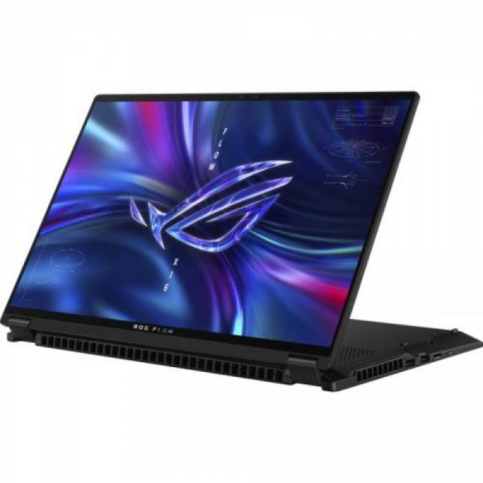 Laptop 2-in-1 ASUS ROG Flow X16 GV301RE-LI024W, Intel Core i9-13900H, 16inch Touch, RAM 32GB, SSD 2TB, nVidia GeForce RTX 4070 8GB, Windows 11, Off Black