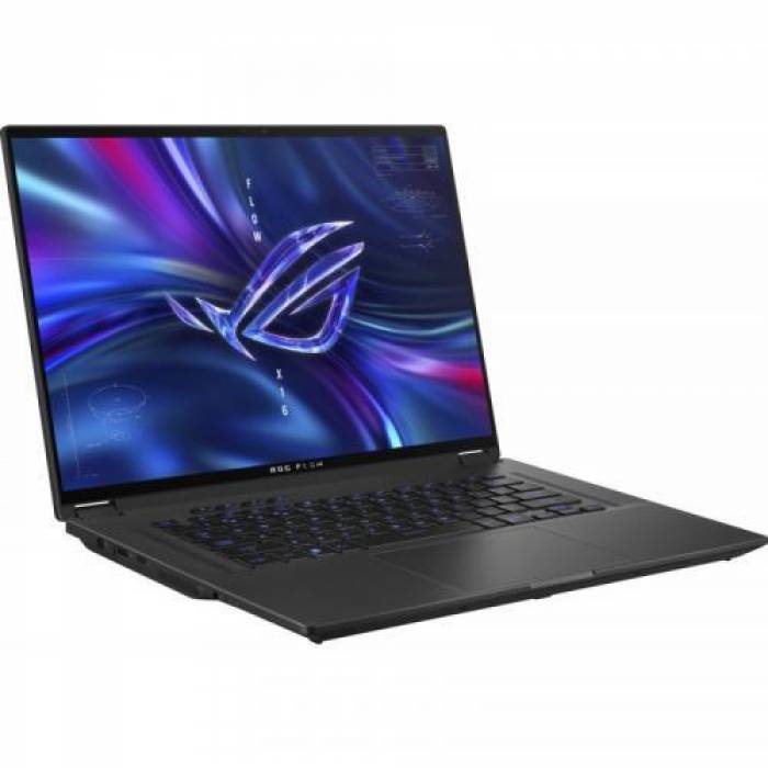 Laptop 2-in-1 ASUS ROG Flow X16 GV601RM-M6103W, AMD Ryzen 9 6900HS, 16inch Touch, RAM 32GB, SSD 1TB, nVidia GeForce RTX 3060 6GB, Windows 11, Black