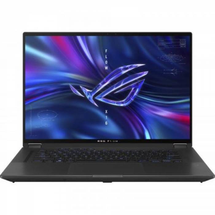 Laptop 2-in-1 ASUS ROG Flow X16 GV601RM-M6103W, AMD Ryzen 9 6900HS, 16inch Touch, RAM 32GB, SSD 1TB, nVidia GeForce RTX 3060 6GB, Windows 11, Black