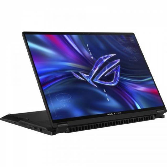 Laptop 2-in-1 ASUS ROG Flow X16 GV601VV-NF025W, Intel Core i9-13900H, 16inch Touch, RAM 16GB, SSD 1TB, nVidia GeForce RTX 4060 8GB, Windows 11, Off Black