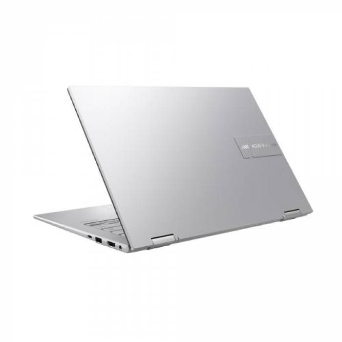 Laptop 2-in-1 ASUS Vivobook Flip 14 TP1401KA-EC022W, 14inch Touch, Intel Pentium Silver N6000, RAM 8GB, SSD 256GB, Intel UHD Graphics, Windows 11 S, Cool Silver