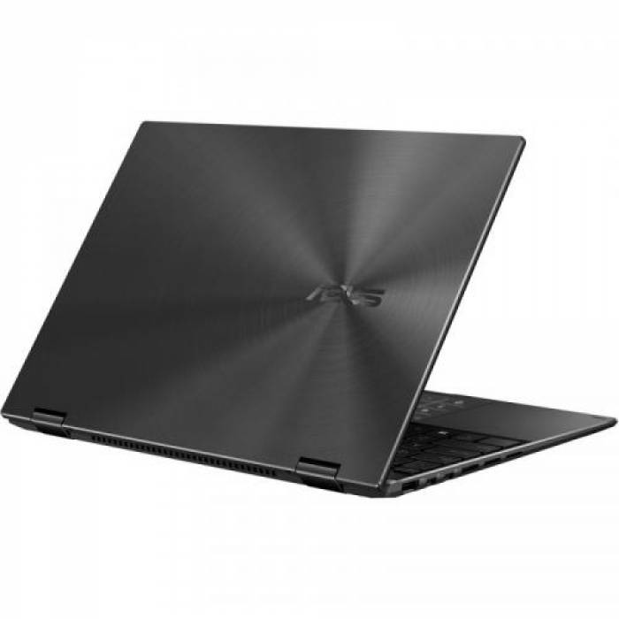 Laptop 2-in-1 ASUS ZenBook 14 Flip OLED UN5401QA-KN161X, AMD Ryzen 7 5800H, 14inch Touch, RAM 16GB, SSD 1TB, AMD Radeon Graphics, Windows 11 Pro, Jade Black