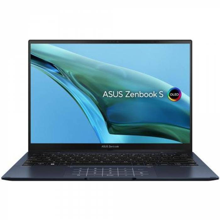 Laptop 2-in-1 ASUS ZenBook S 13 Flip OLED UP5302ZA-LX083W, Intel Core i5-1240P, 13.3inch Touch, RAM 16GB, SSD 512GB, Intel Iris Xe Graphics, Windows 11, Ponder Blue