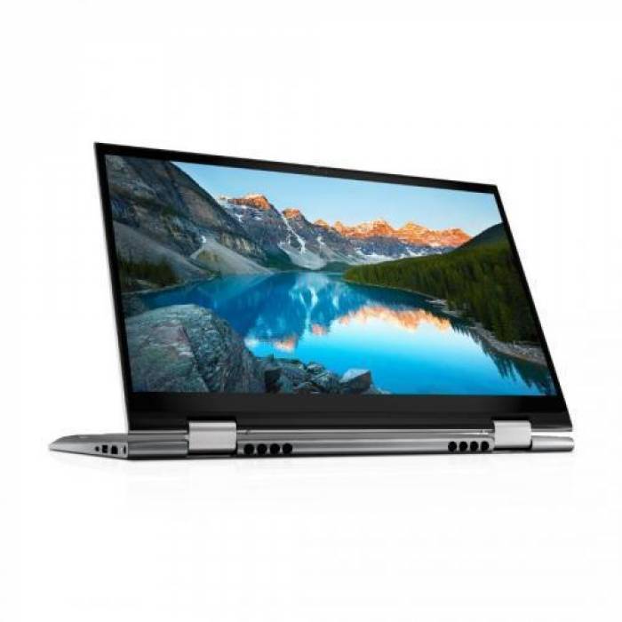 Laptop 2-in-1 Dell Inspiron 5410, Intel Core i5-1155G7, 14inch Touch, RAM 8GB, SSD 512GB, Intel Iris Xe Graphics, Windows 11, Platinum Silver