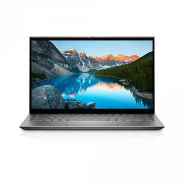 Laptop 2-in-1 Dell Inspiron 5410, Intel Core i5-1155G7, 14inch Touch, RAM 8GB, SSD 512GB, Intel Iris Xe Graphics, Windows 11, Platinum Silver