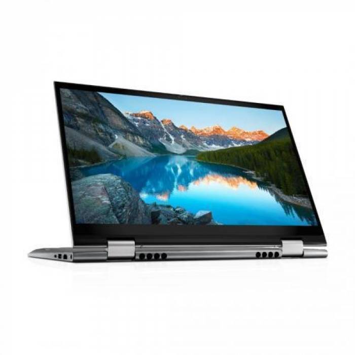 Laptop 2-in-1 Dell Inspiron 5410, Intel Core i7-1195G7, 14inch Touch, RAM 16GB, SSD 512GB, nVidia GeForce MX350 2GB, Windows 11, Platinum Silver