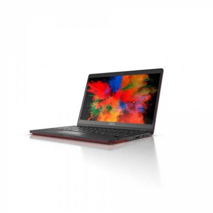 Laptop 2-in-1 Fujitsu Lifebook U9311X, Intel Core i7-1185G7, 13.3inch Touch, RAM 16GB, SSD 1TB, Intel Iris Xe Graphis, 4G, Windows 10 Pro, Red