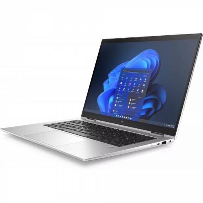 Laptop 2-in-1 HP Elite x360 1040 G9, Intel Core i7-1255U, 14inch Touch, RAM 16GB, SSD 512GB, Intel Iris Xe Graphics, Windows 11 Pro, Silver