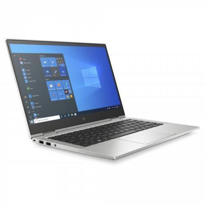 Laptop 2-in-1 HP EliteBook x360 830 G7, Intel Core i5-10210U, 13.3inch Touch, RAM 8GB, SSD 256GB, Intel UHD Graphics, Windows 10 Pro, Silver