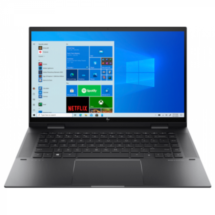 Laptop 2-in-1 HP ENVY x360 Convert 15-eu0025nn, AMD Ryzen 7 5700U, 15.6inch Touch, RAM 16GB, SSD 512GB, AMD Radeon Graphics, Windows 11, Nightfall Black