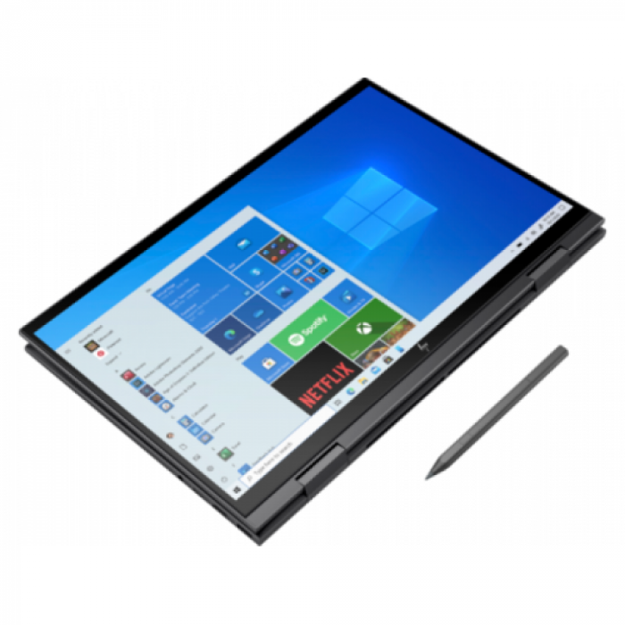 Laptop 2-in-1 HP ENVY x360 Convert 15-eu0026nn, AMD Ryzen 7 5700U, 15.6inch Touch, RAM 16GB, SSD 1TB, AMD Radeon Graphics, Windows 10, Nightfall Black