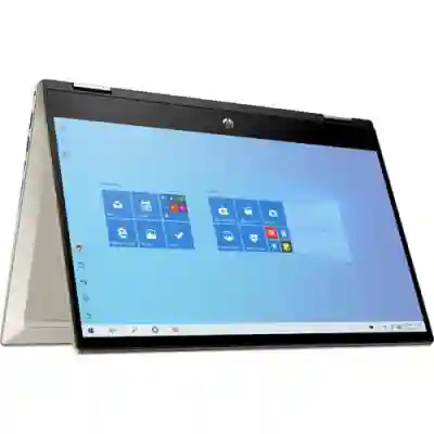 Laptop 2-in-1 HP Pavilion x360 14-dw1016na, Intel Core i7-1165G7, 14inch Touch, RAM 16GB, SSD 1TB, Intel Iris Xe Graphics, Windows 10, Warm Gold