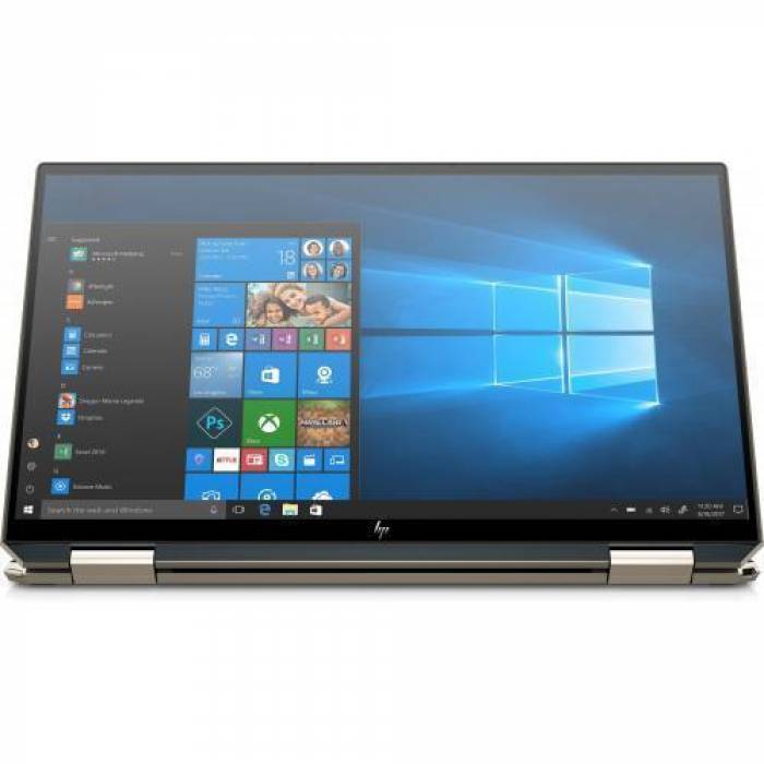 Laptop 2-in-1 HP Spectre x360 13-aw2053nn, Intel Core i5-1135G7, 13.3inch Touch, RAM 8GB, SSD 512GB, Intel Iris Xe Graphics, Windows 10, Nightfall Black