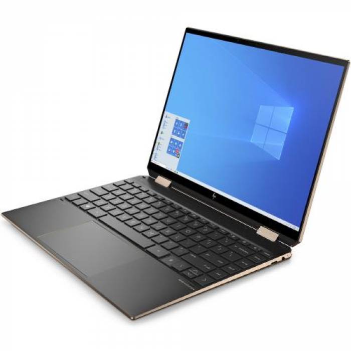 Laptop 2-in-1 HP Spectre x360 14-ea0059nn, Intel Core i7-1165G7, 13.5inch Touch, RAM 16GB, SSD 1TB, Intel Iris Xe Graphics, Windows 10, Black