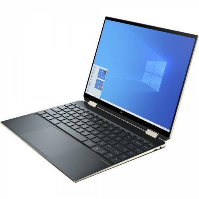 Laptop 2-in-1 HP Spectre x360 14-ea1002nn, Intel Core i7-1195G7, 13.5inch Touch, RAM 16GB, SSD 1TB, Intel Iris Xe Graphics, Windows 11, Nightfall Black