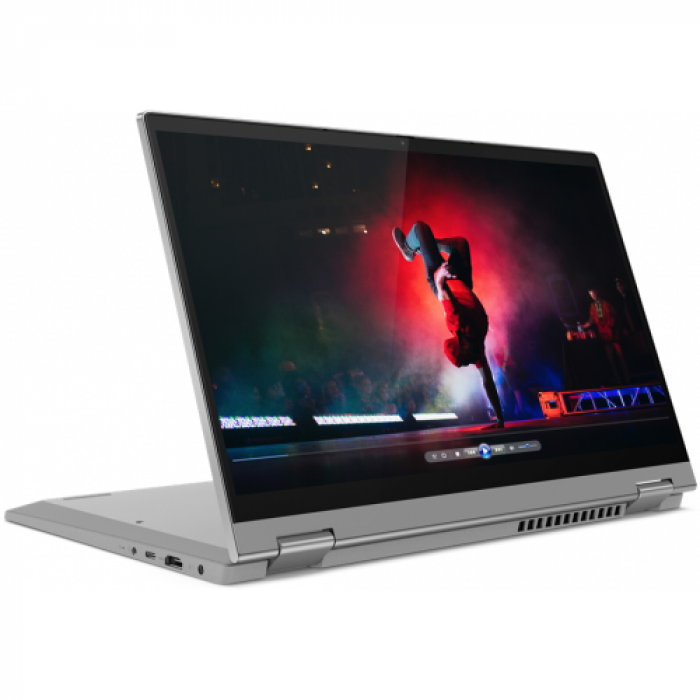 Laptop 2-in-1 Lenovo IdeaPad Flex 5 14ITL05, Intel Core i5-1135G7, 14inch Touch, RAM 8GB, SSD 512GB, Intel Iris Xe Graphics, Windows 11, Platinum Grey