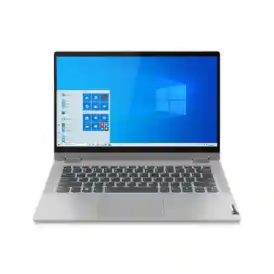 Laptop 2-in-1 Lenovo IdeaPad Flex 5 14ITL05, Intel Core i7-1165G7, 14inch Touch, RAM 8GB, SSD 512GB, Intel Iris Xe Graphics, Windows 11, Platinum Grey