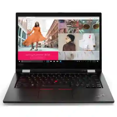 Laptop 2-in-1 Lenovo ThinkPad L13 Yoga Gen2, Intel Core i5-1135G7, 13.3inch, RAM 8GB, SSD 512GB, Intel Iris Xe Graphics, Windows 10 Pro, Black