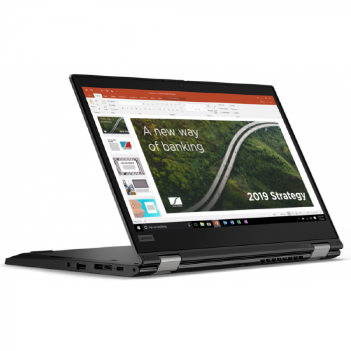 Laptop 2-in-1 Lenovo ThinkPad L13 Yoga Gen3, Intel Core i7-1255U, 13.3inch Touch, RAM 16GB, SSD 512GB, Intel Iris Xe Graphics, Windows 11 Pro, Thunder Black