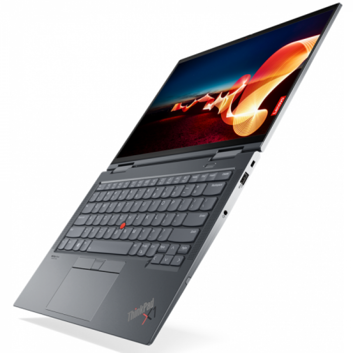 Laptop 2-in-1 Lenovo ThinkPad X1 Yoga (6th Gen), Intel Core i7-1165G7, 14inch Touch, RAM 16GB, SSD 1TB, Intel Iris Xe Graphics, Windows 11, Storm Grey