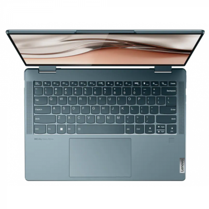 Laptop 2-in-1 Lenovo Yoga 7 14ARB7, AMD Ryzen 5 6600U, 14inch Touch, RAM 16GB, SSD 512GB, AMD Radeon Graphics 680M, Windows 11, Stone Blue