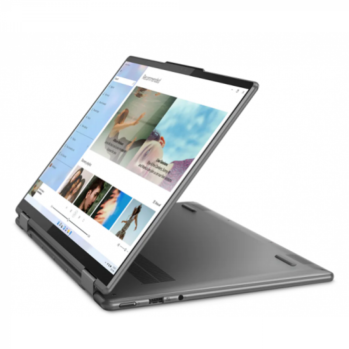 Laptop 2-in-1 Lenovo Yoga 7 14IAL7, Intel Core i7-1240P, 14inch Touch, RAM 16GB, SSD 512GB, Intel Iris Xe Graphics, Windows 11, Storm Grey