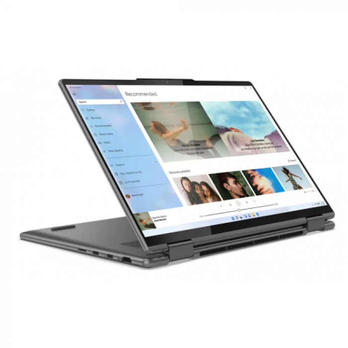 Laptop 2-in-1 Lenovo Yoga 7 14IAL7, Intel Core i7-1240P, 14inch Touch, RAM 16GB, SSD 512GB, Intel Iris Xe Graphics, Windows 11, Storm Grey