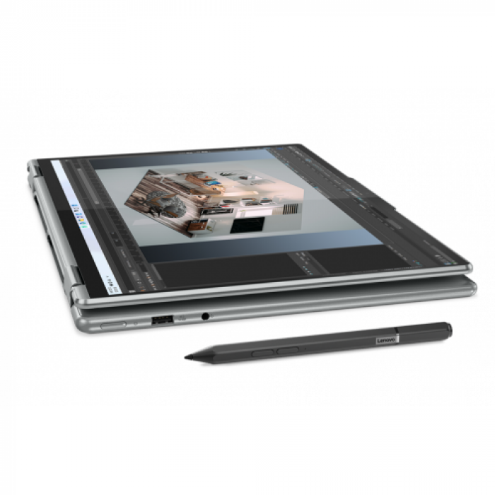 Laptop 2-in-1 Lenovo Yoga 7 16IAH7, Intel Core i5-12700H, 16inch Touch, RAM 16GB, SSD 512GB, Intel Arc A370M 4GB, Windows 11, Arctic Grey