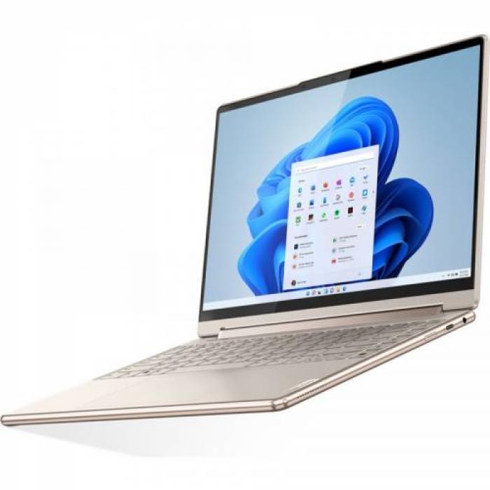 Laptop 2-in-1 Lenovo Yoga 9 14IAP7, Intel Core i7-1280P, 14inch Touch, RAM 16GB, SSD 1TB, Intel Iris Xe Graphics, Windows 11, Oatmeal