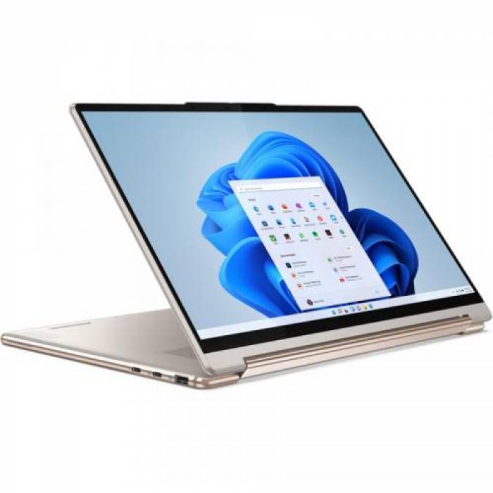 Laptop 2-in-1 Lenovo Yoga 9 14IAP7, Intel Core i7-1280P, 14inch Touch, RAM 16GB, SSD 1TB, Intel Iris Xe Graphics, Windows 11, Oatmeal