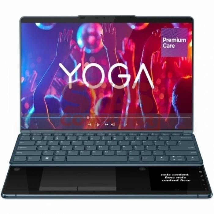 Laptop 2-in-1 Lenovo Yoga Book 9 13IMU9, Intel Core Ultra 7 155U, 2x 13.3inch Touch, RAM 16GB, SSD 1TB, Intel Graphics, Windows 11, Tidal Teal