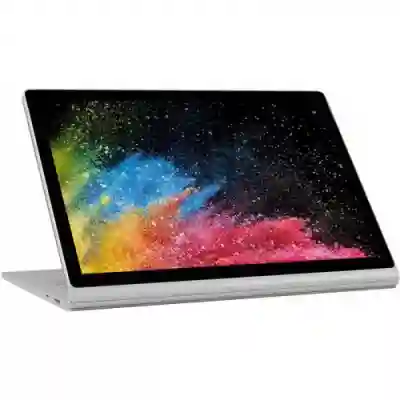 Laptop 2-in-1 Microsoft Surface Book 2 HMW-00025, Intel Core i5-7300U, 13.5inch Touch, RAM 8GB, SSD 256GB, Intel HD Graphics 620, Windows 10 Pro, Silver