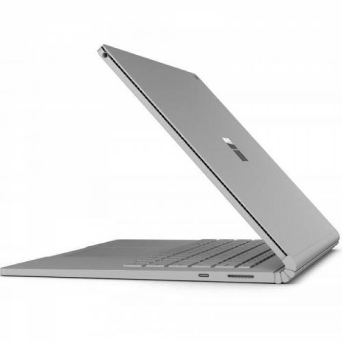 Laptop 2-in-1 Microsoft Surface Book 2 PGU-00013, Intel Core i5-8350U, 13.5inch Touch, RAM 8GB, SSD 256GB, Intel UHD Graphics 620, Windows 10 Pro, Silver