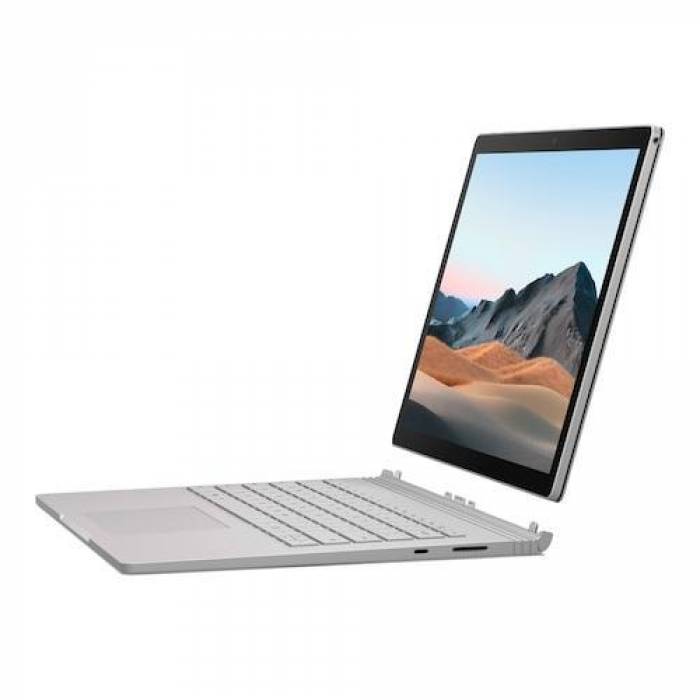 Laptop 2-in-1 Microsoft Surface Book 3, Intel Core i7-1065G7, 13inch Touch, RAM 16GB, SSD 256GB, nVidia GeForce GTX 1650 4GB, Windows 10, Platinum