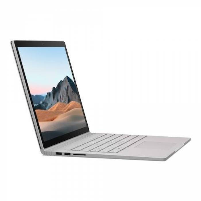 Laptop 2-in-1 Microsoft Surface Book 3, Intel Core i7-1065G7, 13inch Touch, RAM 16GB, SSD 256GB, nVidia GeForce GTX 1650 4GB, Windows 10, Platinum