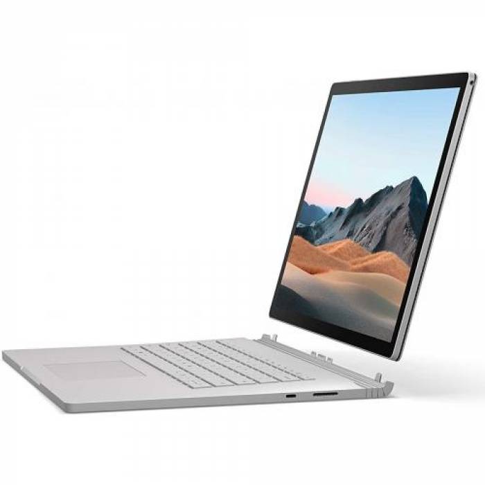 Laptop 2-in-1 Microsoft Surface Book 3, Intel Core i7-1065G7, 15inch Touch, RAM 16GB, SSD 256GB, nVidia GeForce GTX 1660 Ti 6GB, Windows 10, Platinum