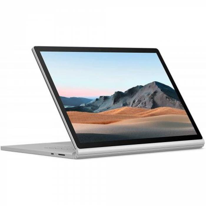 Laptop 2-in-1 Microsoft Surface Book 3, Intel Core i7-1065G7, 15inch Touch, RAM 16GB, SSD 256GB, nVidia GeForce GTX 1660 Ti 6GB, Windows 10, Platinum