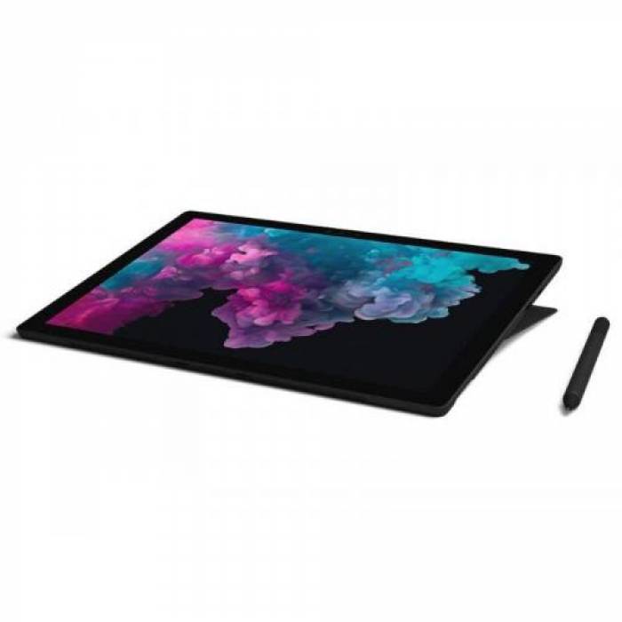 Laptop 2-in-1 Microsoft Surface Pro 6 KJU-00024, Intel Core i7-8650U, 12.3inch Touch, RAM 8GB, SSD 256GB, Intel UHD Graphics 620, Windows 10, Black