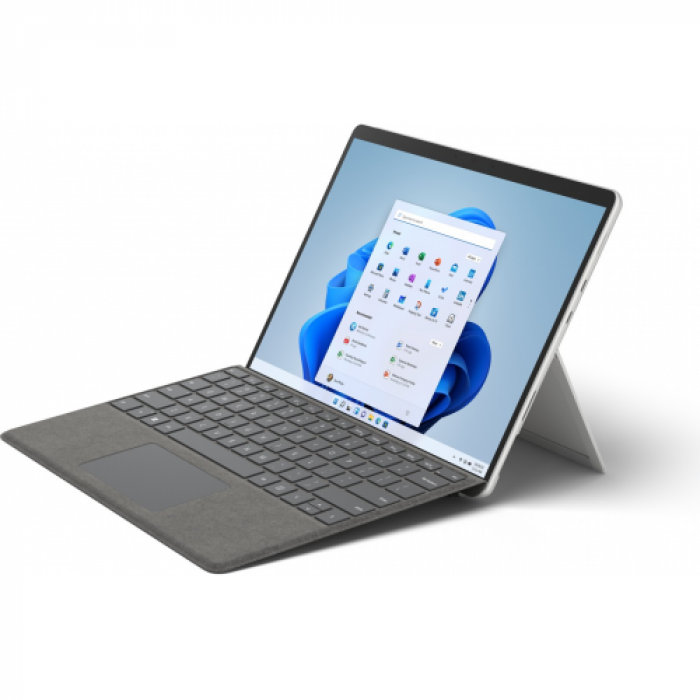 Laptop 2-in-1 Microsoft Surface Pro 8 8PR-00003, Intel Core i5-1145G7, 13inch Touch, RAM 8GB, SSD 256GB, Intel Iris Xe Graphics, Windows 11 Pro, Platinum